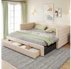 STILVORA Schlafsofa mit Ausziehbett,90/180&times;190 Daybett Tagesbett mit