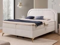 S-Style M&ouml;bel Boxspringbett Sonna mit Topper Bettk&auml;sten und Metallf&uuml;&szlig;e aus