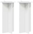 vidaXL Blumenst&auml;nder Pflanzenst&auml;nder 2 Stk. Hochglanz Wei&szlig; 40 x 40 x 80 cm...