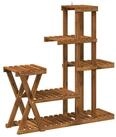 vidaXL Pflanzentreppe 95 x 25 x 101,5 cm Pflanzenst&auml;nder Natur 95x25x101,5 cm