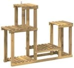 vidaXL Pflanzentreppe 90 x 25 x 73 cm Pflanzenst&auml;nder Wei&szlig; 90x25x73 cm...