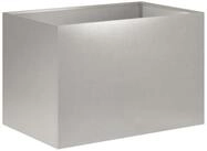 vidaXL Blumentopf Garten-Pflanzgef&auml;&szlig; Silber 60 x 40 x 40 cm Edelstahl (1 St)