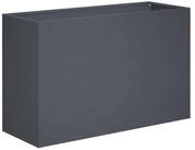 vidaXL Blumentopf Garten-Pflanzgef&auml;&szlig; Anthrazit 80 x 30 x 50 cm (1 St) grau