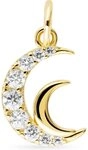 FAVS Kettenanh&auml;nger FAVS Damen-Charm 925er Silber Zirkonia Mond