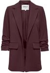 Longblazer ONLY "ONLKALINA 3/4 OPEN BLAZER CC TLR", Damen, Gr. 36, braun (fudge),
