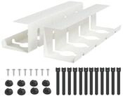 vidaXL Kabelzubeh&ouml;r Unter dem Schreibtisch Kabelmanagement Tray 2 Stk. Wei&szlig;,