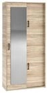 Masseno Garderobenschrank BENVENO 100 x 210 cm Flurm&ouml;bel mit Spiegel und 3...