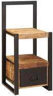 vidaXL Schneiderpuppe Ankleidehaken mit Regal Braun 40 x 40 x 90 cm Massivholz