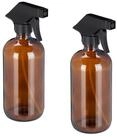 relaxdays Spr&uuml;hflasche 8 x Spr&uuml;hflasche Glas Braun, (2er-Set, 2-tlg., 2er Set)