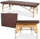 Habys Massageliege NIRO, Klappbare Thaimassagebank aus Holz, H&ouml;henverstellbar,...