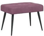 vidaXL Sitzbank Bank mit Knopfheftung Lila 60 x 40 x 45 cm Samt (1-St) lila