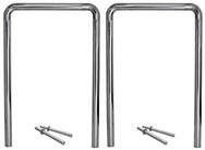 TRUTZHOLM Fahrradst&auml;nder 2 x Fahrradanlehnb&uuml;gel 118 x 78 cm Edelstahl &Oslash; 60...