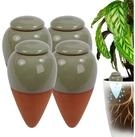 relaxdays Gie&szlig;automat Tonkegel mit Deckel Set 350 ml, Salbei, 4er-Pack