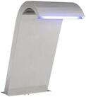 vidaXL Wasserfall Poolbrunnen Silber 47 x 31 x 60 cm Edelstahl, (1 tlg)