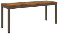 vidaXL Gartenbank Gartenbank 108,5 x 35 x 45 cm Massivholz Rechtwinklig (1-St)
