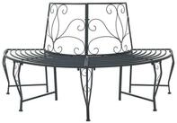 vidaXL Gartenbank 160 x 80 x 89 cm Baumbank 4-Sitzanzahl 160x80x89 cm Stahl...