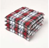 Homescapes Stuhlkissen Sitzkissen Macduff mit Schottenmuster, 100% Baumwolle,...