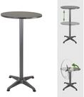 TRUTZHOLM Bistrotisch Stehtisch 2in1 Alu klappbar h&ouml;henverstellbar 70/115cm &Oslash;...