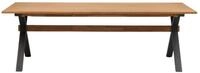 Natur24 Gartentisch Mark Esstisch 95 x 73 x 230 cm Teakholz Aluminium Natur...