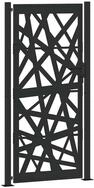 vidaXL Gartentor Gartentor Schwarz 100x200 cm Stahl Leichtes Design