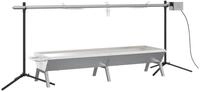 vidaXL Grillkamin Rotisserie-Grill Automatisch Edelstahl