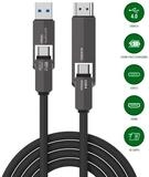 4smarts 4smarts USB4 HDMI Kabel ComboCord 240W 1,5m Induktions-Ladeger&auml;t