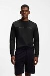 BOSS Sweatshirt Authentic aus Baumwoll-Terry mit Streifen und Logo