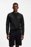 Sweatshirt BOSS "Authentic", Herren, Gr. M, schwarz (schwarz 005), Sweatware,