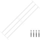 vidaXL Fenster Sicherheitsgitter f&uuml;r Fenster mit 3 Querstangen 3 stk., (3 St)