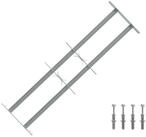 vidaXL Fenster Sicherheitsgitter f&uuml;r Fenster mit 2 Querstangen 3 stk., (3 St)