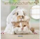 Korsch Verlag Wandkalender Tierfreundschaften - Familientimer 2027