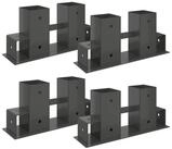 vidaXL Kaminholzregal 34 x 10 x 15 cm Hilfsmittel f&uuml;r Holzstapel 4 pcs...
