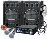 McGrey DJ Karaoke Komplettset PA Anlage Party-Lautsprecher (Bluetooth, 600 W,...