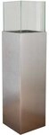 VIVANNO Bodenwindlicht Alu-Verbund CANDELA Rechteckig - Silbermetallic Metallic