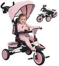 AIYAPLAY Dreirad 6in1 mit Schubstange Faltbar Kinderdreirad mit drehbarem Sitz,...