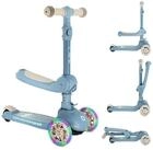 MoMi Dreiradscooter Debe, 2-in-1 Kinderroller mit Sitz, LED-R&auml;dern und...