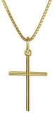 trendor Kreuzkette 08496, Kreuz-Anh&auml;nger Gold 333 mit goldplattierter