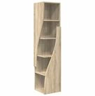 vidaXL Eckschrank Eckschrank 32x32x140cm Holzwerkstoff Sonoma-Eiche (1-St)