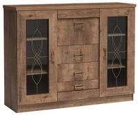 Masseno Kommode UDINE 140 cm Sideboard mit 3 Schubladen und 3 T&uuml;ren Eiche...