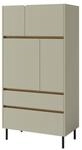 Masseno Kommode MURO 80 cm Sideboard mit 2 Schubladen und 4 T&uuml;ren Gr&uuml;n
