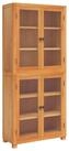 vidaXL Vitrine 80 x 35 x 185 cm Aufbewahrungsm&ouml;bel-Set mit Speicher mit T&uuml;r...