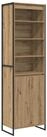 vidaXL Sideboard Hohe Schr&auml;nke Kunsthandwerk Eiche 60 x 36 x 200 cm (1 St)