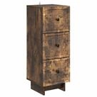 vidaXL Schranksystem Schubladenschrank Ger&auml;ucherte Eiche 33 x 34,5 x 90 cm...