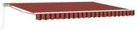 vidaXL Markise Manuell einziehbare Markise Orange, Schwarz und Gelb 4 x 3 m...