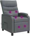 vidaXL Sessel Massage Relaxsessel Grau Kunstleder (1-St)