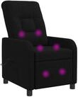 vidaXL Sessel Massage Relaxsessel Schwarz Stoff (1-St)