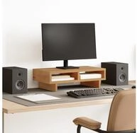 vidaXL Monitorst&auml;nder, (Monitorst&auml;nder Artisan-Eiche 50x27x15 cm...
