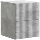 vidaXL Nachttisch Wandmontierter Nachttisch Betongrau 33 x 34,5 x 40 cm (1-St)