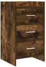 vidaXL Nachttisch Nachttische Ger&auml;ucherte Eiche 40 x 36 x 70 cm Holzwerkstoff...