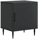 vidaXL Nachttisch 43 x 34,5 x 50 cm Nachttisch Nachtschrank Nachtkommode Schwarz